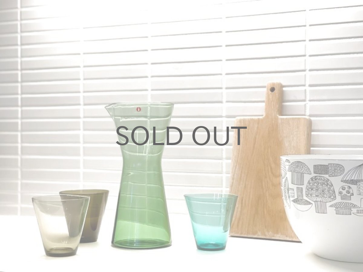 画像8: ビンテージ北欧雑貨/Kaj Franck/カイ・フランク/カルティオ/カラフェ/ピッチャー/Nuutajarvi/ヌータヤルヴィ/グリーン (8)