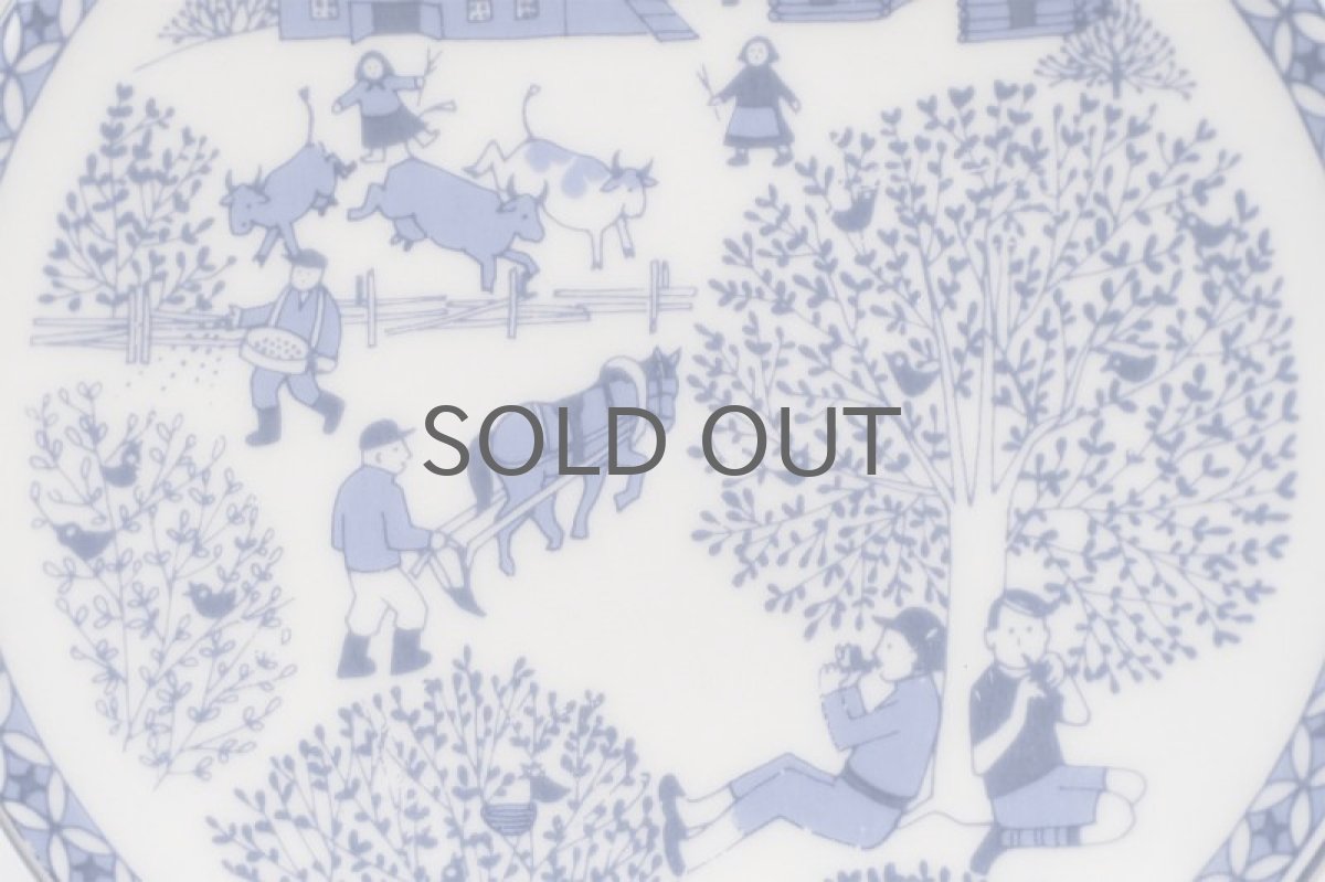 画像2: 北欧ビンテージ雑貨/ARABIA/アラビア/Raija Uosikkinen/ライヤ・ウオシッキネン/ミニウォールプレート/春 (2)