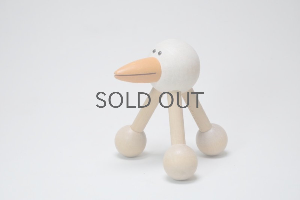 画像3: 北欧インテリアビンテージ雑貨/フィンランド製/aarikka/アーリッカ/木製オブジェ/大きなくちばしの小鳥 (3)