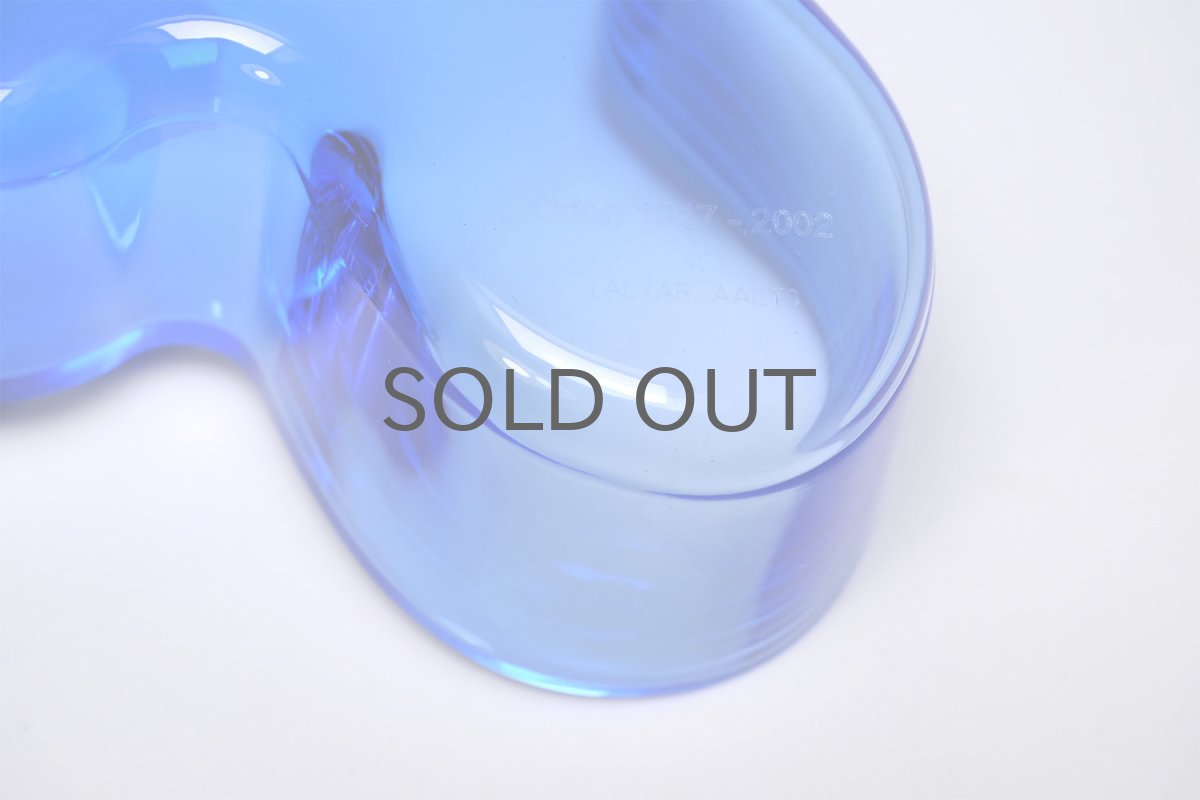 画像3: 北欧ビンテージ/iittala/イッタラ/Alvar Aalto/Aalto bowl/アアルトボウル/W19.5cm/ブルー/廃番 (3)