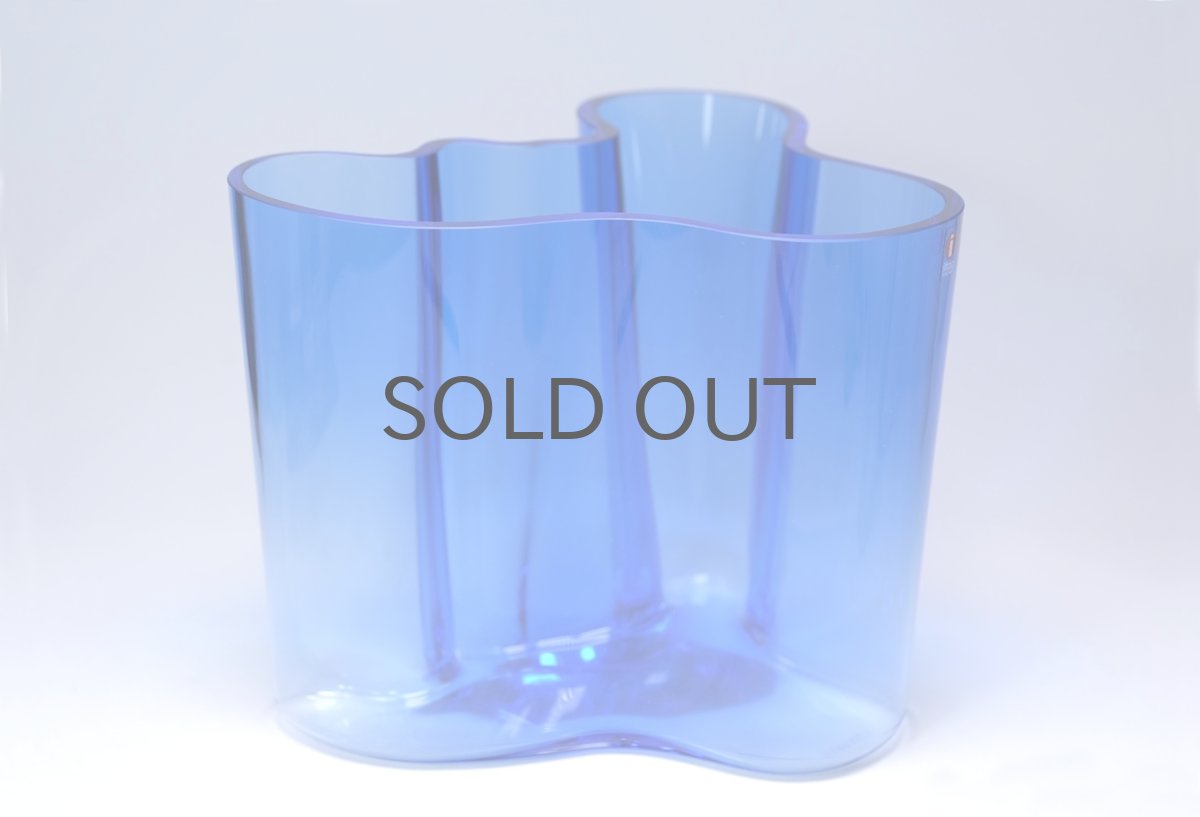 画像6: iittala/イッタラ/ALVAR AALTO/Savoy vas/アルヴァ・アアルトコレクション ベース/H16cm/廃盤色ブルー (6)