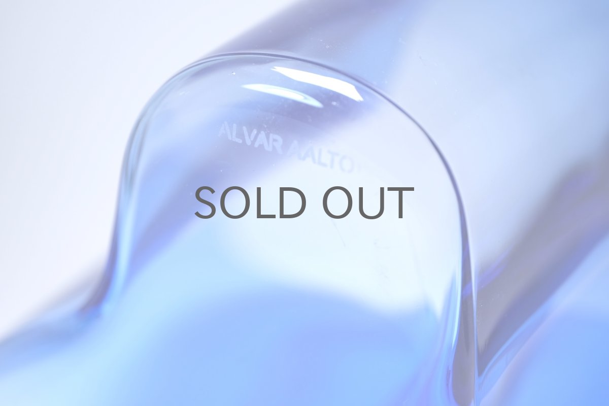 画像8: iittala/イッタラ/ALVAR AALTO/Savoy vas/アルヴァ・アアルトコレクション ベース/H16cm/廃盤色ブルー (8)