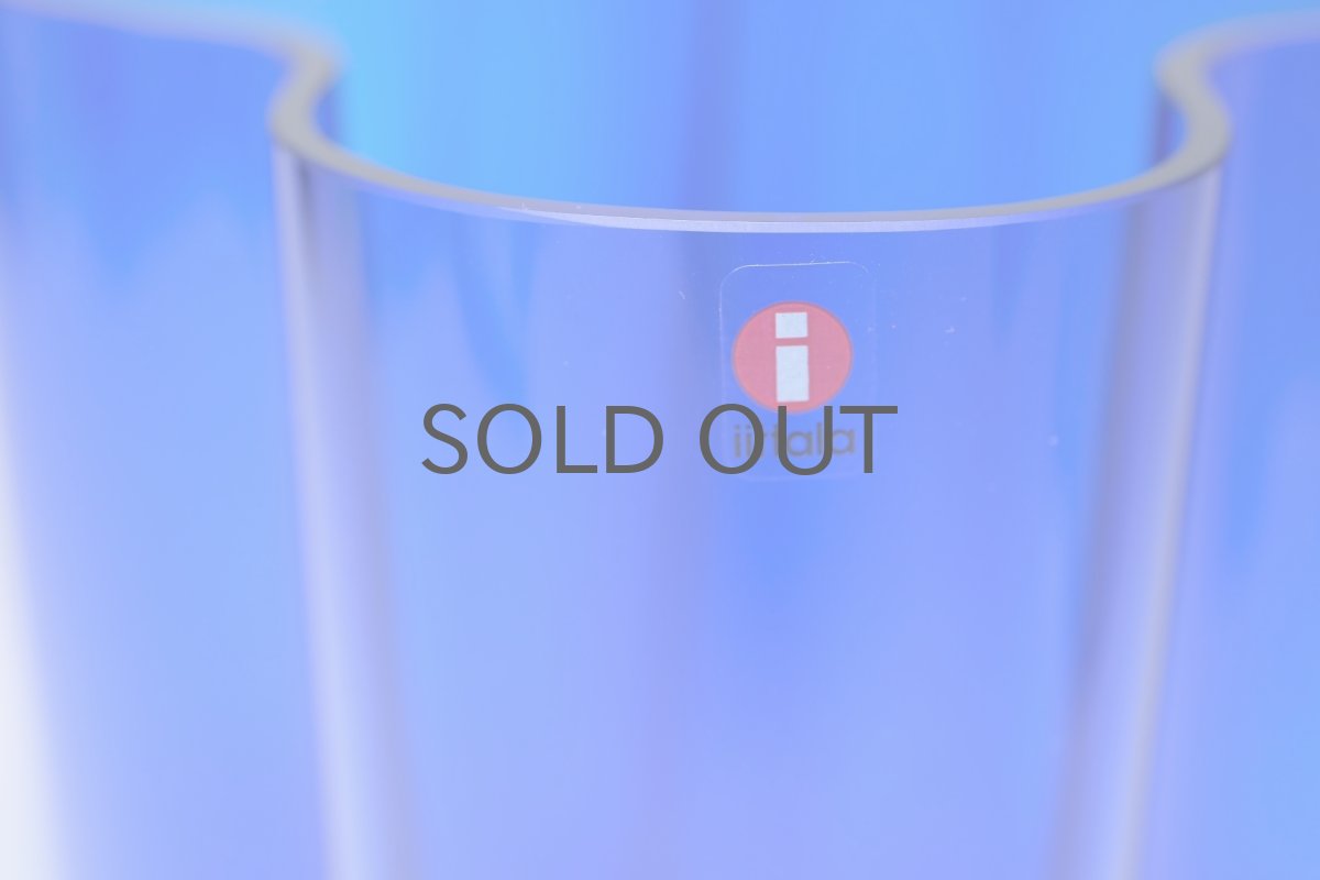 画像2: iittala/イッタラ/ALVAR AALTO/Savoy vas/アルヴァ・アアルトコレクション ベース/H12cm/2002年/廃盤色ダークブルー (2)