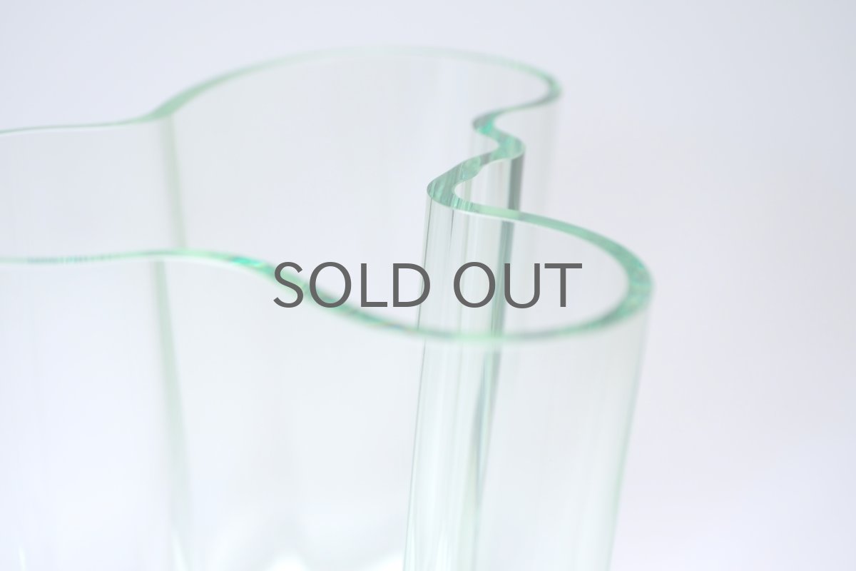 画像5: iittala/イッタラ/ALVAR AALTO/Savoy vas/アルヴァ・アアルトコレクション ベース/H12cm/アアルト誕生100周年/限定カラー初期クリア/1998年 (5)