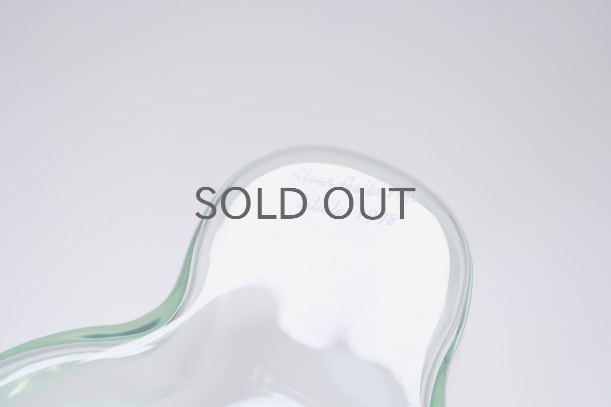 画像9: iittala/イッタラ/ALVAR AALTO/Savoy vas/アルヴァ・アアルトコレクション ベース/H12cm/アアルト誕生100周年/限定カラー初期クリア/1998年 (9)