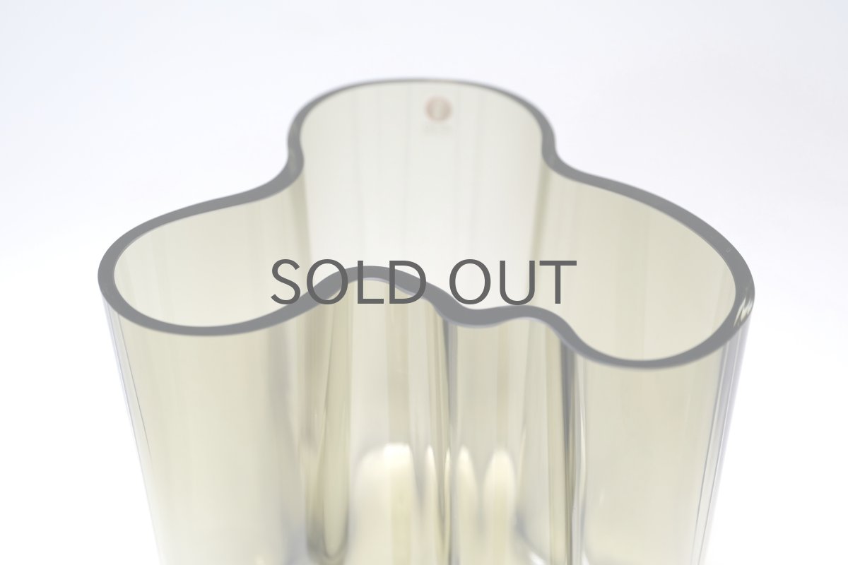 画像6: iittala/イッタラ/ALVAR AALTO/Savoy vas/アルヴァ・アアルトコレクション ベース/H12cm/グレー/BOX付き (6)