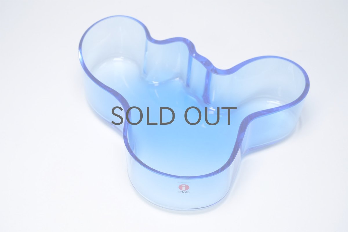 画像2: 北欧ビンテージ/iittala/イッタラ/Alvar Aalto/Aalto bowl/アアルトボウル/W19.5cm/ブルー/廃番 (2)