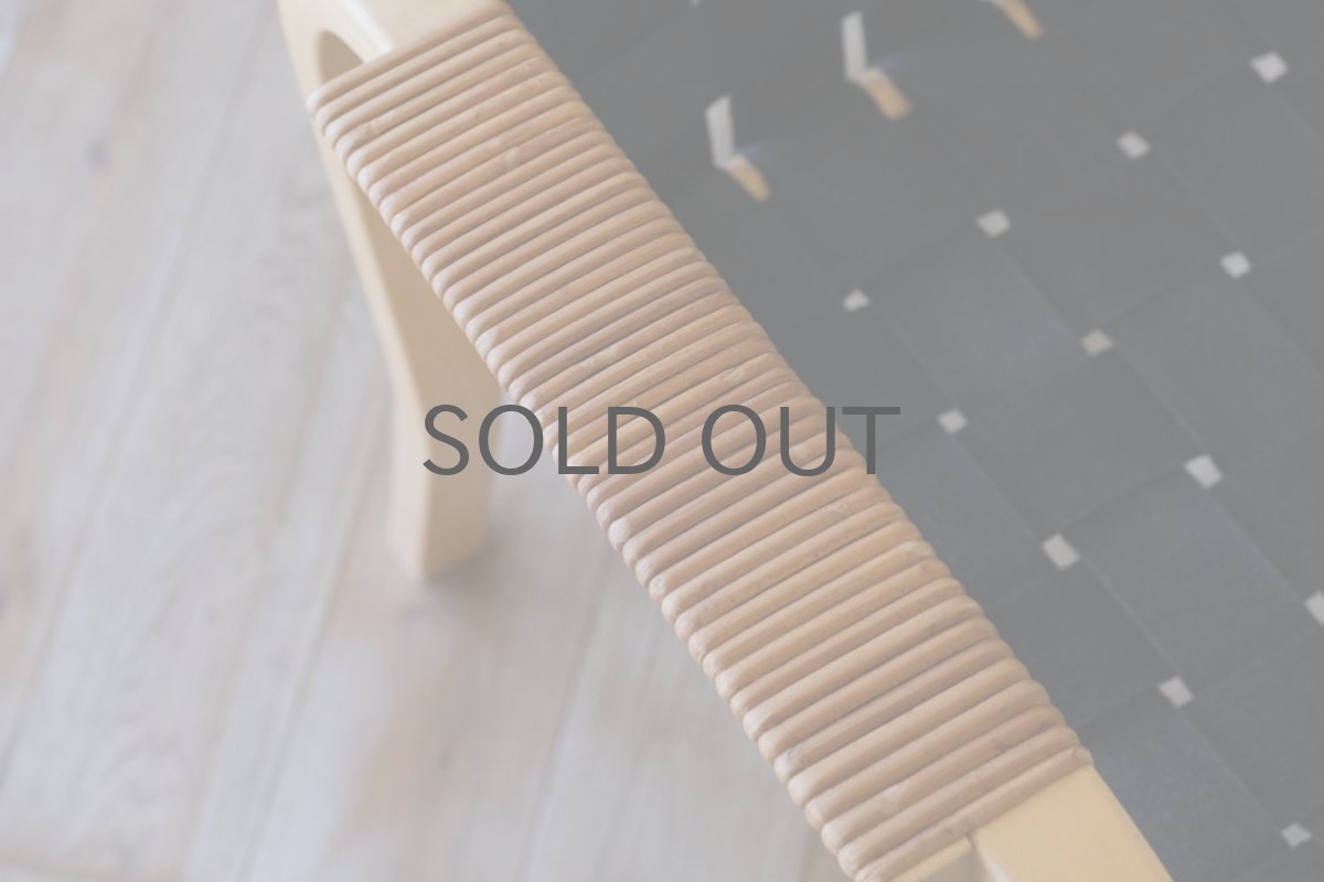 画像7: 北欧ビンテージ家具/artek/アルテック/フィンランド/Alvar Aalto/アルヴァ アアルト/No.45/アームチェア/ウェービングバンド/ブラック/No.2 (7)