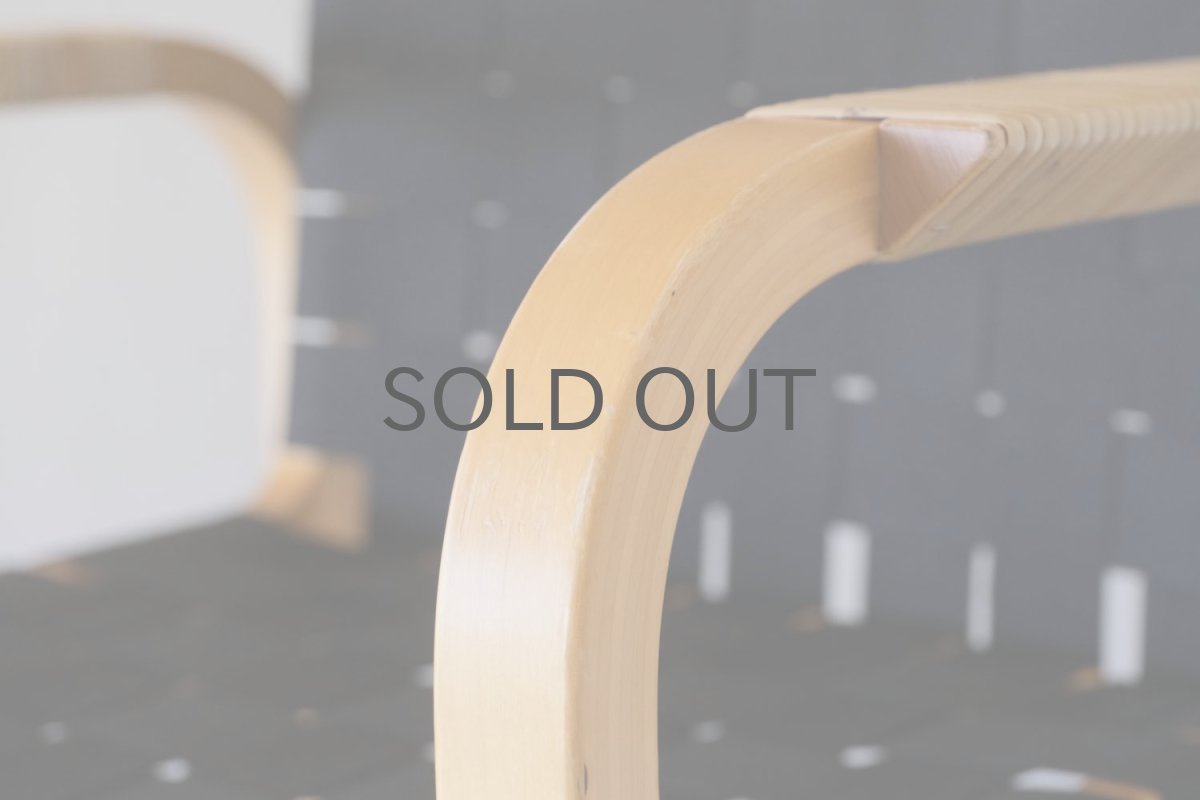 画像6: 北欧ビンテージ家具/フィンランド/artek/アルテック/Alvar Aalto/アルヴァ アアルト/No.45/アームチェア/アルテック新規ウェービングバンド/ブラック/No.1 (6)