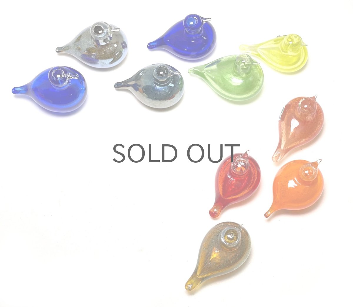 画像6: 北欧アートガラス/iittala/イッタラバード/Oiva Toikka/オイバトイッカ/Hippiainen/ヒッピアイネン/Golden-Crested Kinglet/イエロー (6)
