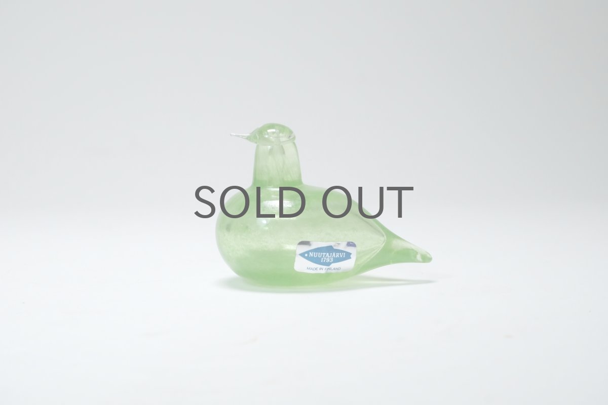 画像1: 北欧アートガラス/iittala/イッタラバード/Oiva Toikka/オイバトイッカ/Hippiainen/ヒッピアイネン/Golden-Crested Kinglet/企業バード/イエローグリーン (1)