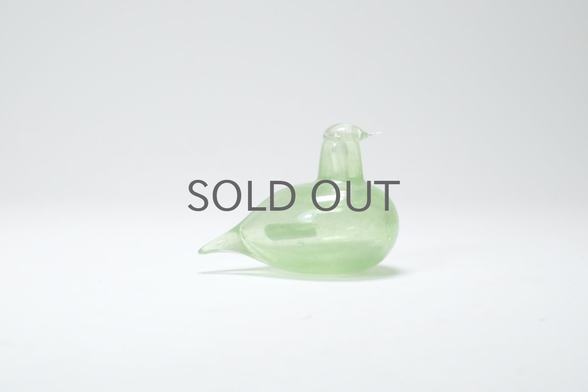 画像2: 北欧アートガラス/iittala/イッタラバード/Oiva Toikka/オイバトイッカ/Hippiainen/ヒッピアイネン/Golden-Crested Kinglet/企業バード/イエローグリーン (2)