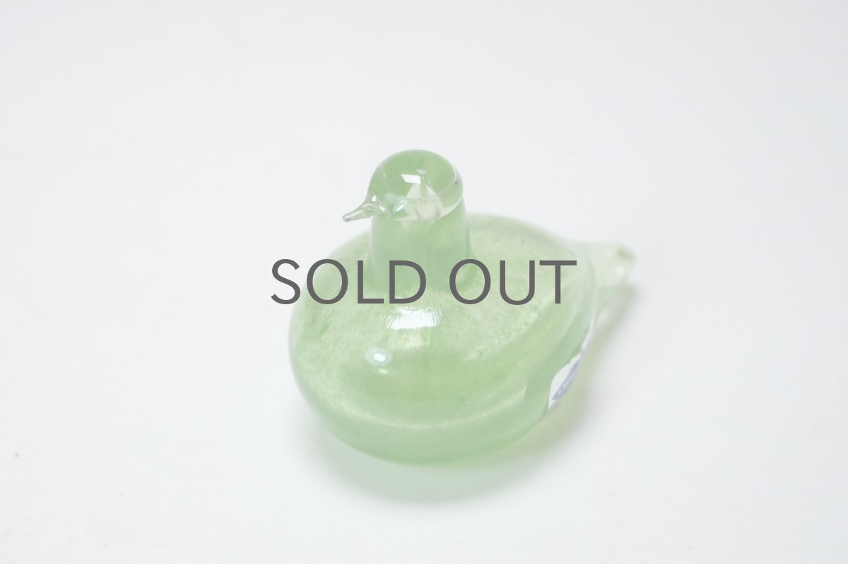 画像4: 北欧アートガラス/iittala/イッタラバード/Oiva Toikka/オイバトイッカ/Hippiainen/ヒッピアイネン/Golden-Crested Kinglet/企業バード/イエローグリーン (4)