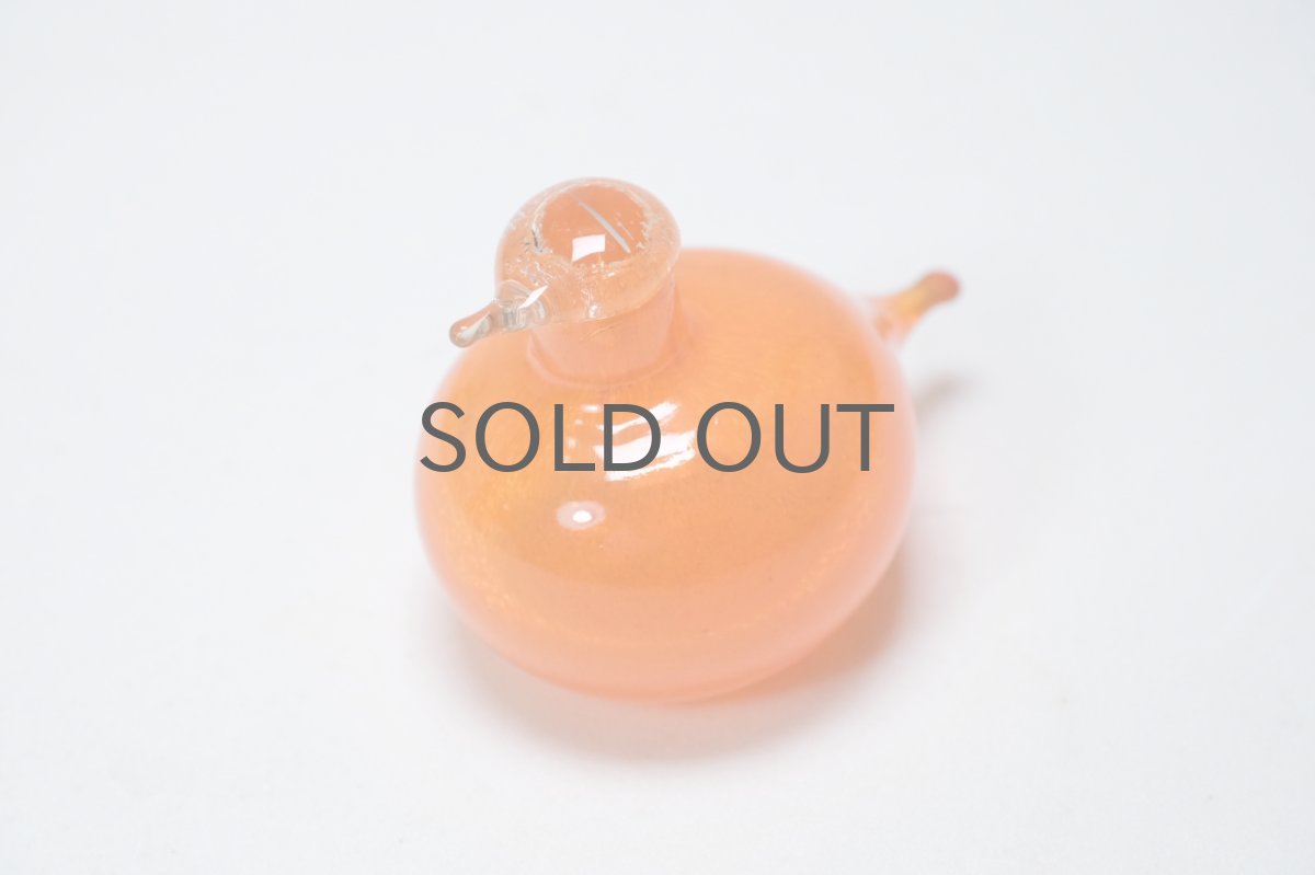 画像4: 北欧アートガラス/iittala/イッタラバード/Oiva Toikka/オイバトイッカ/Hippiainen/ヒッピアイネン/Golden-Crested Kinglet/ビビットパウダーオレンジ (4)