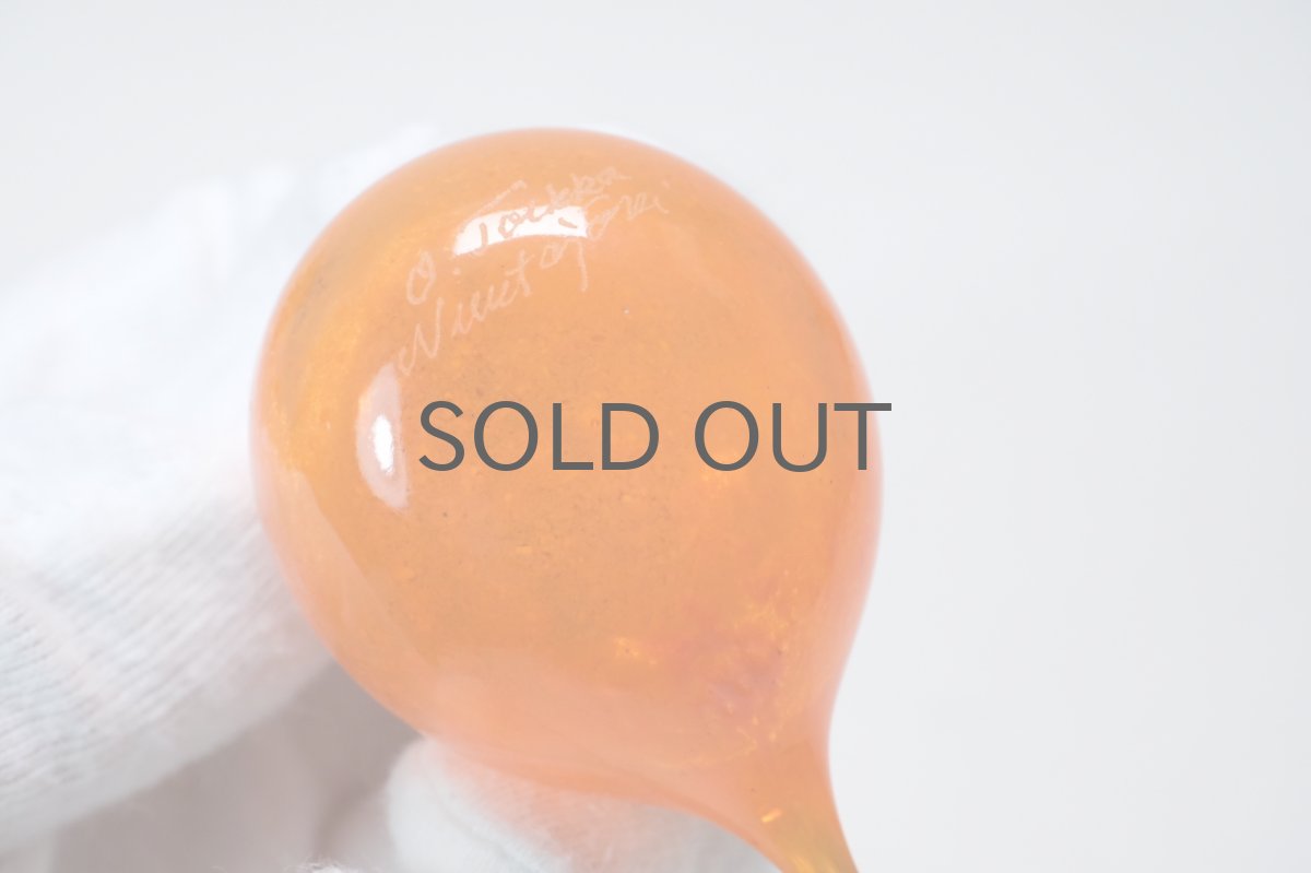 画像5: 北欧アートガラス/iittala/イッタラバード/Oiva Toikka/オイバトイッカ/Hippiainen/ヒッピアイネン/Golden-Crested Kinglet/ビビットパウダーオレンジ (5)