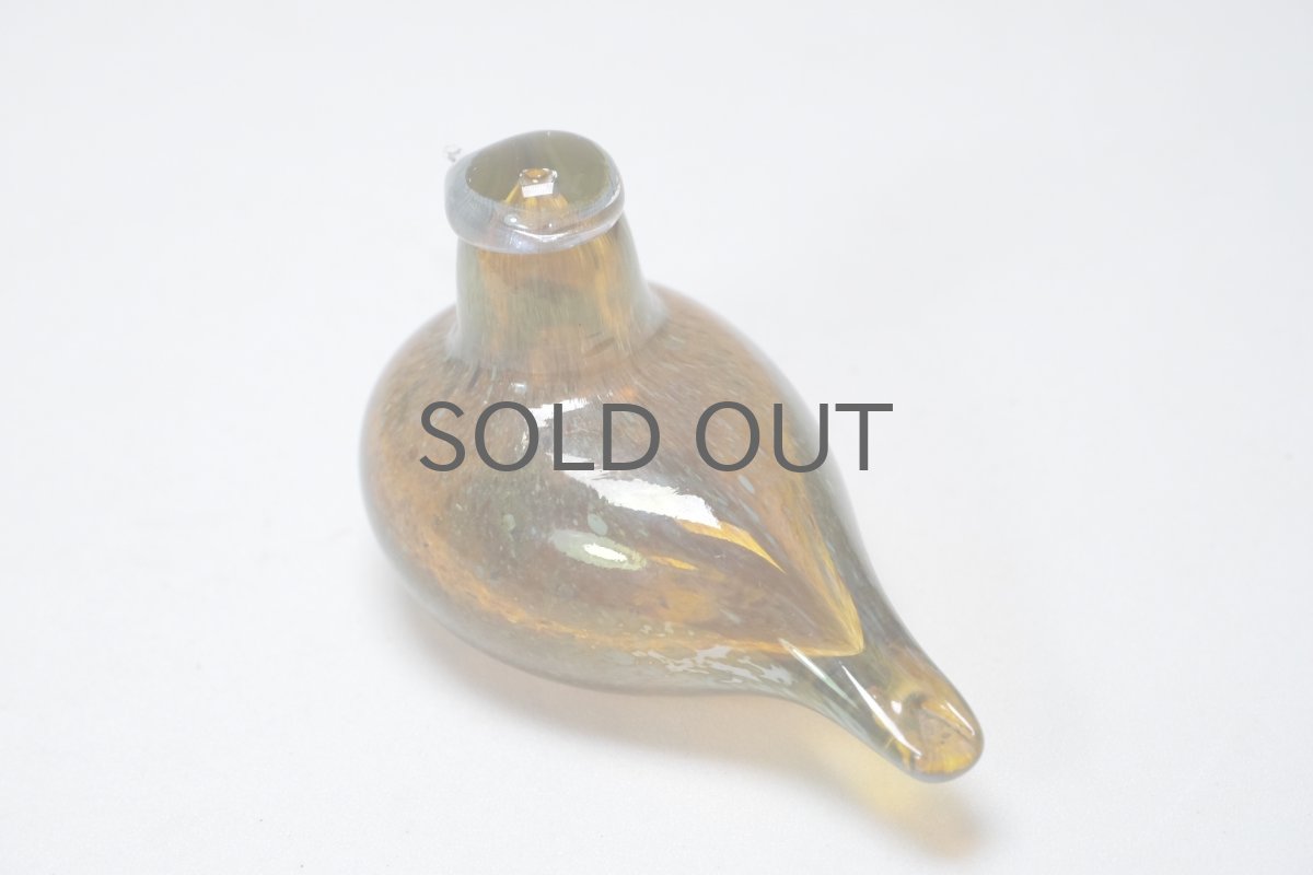 画像3: 北欧アートガラス/iittala/イッタラバード/Oiva Toikka/オイバトイッカ/Hippiainen/ヒッピアイネン/Golden-Crested Kinglet/半ラスター斑点 (3)