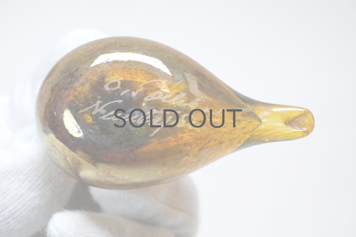 画像5: 北欧アートガラス/iittala/イッタラバード/Oiva Toikka/オイバトイッカ/Hippiainen/ヒッピアイネン/Golden-Crested Kinglet/半ラスター斑点 (5)