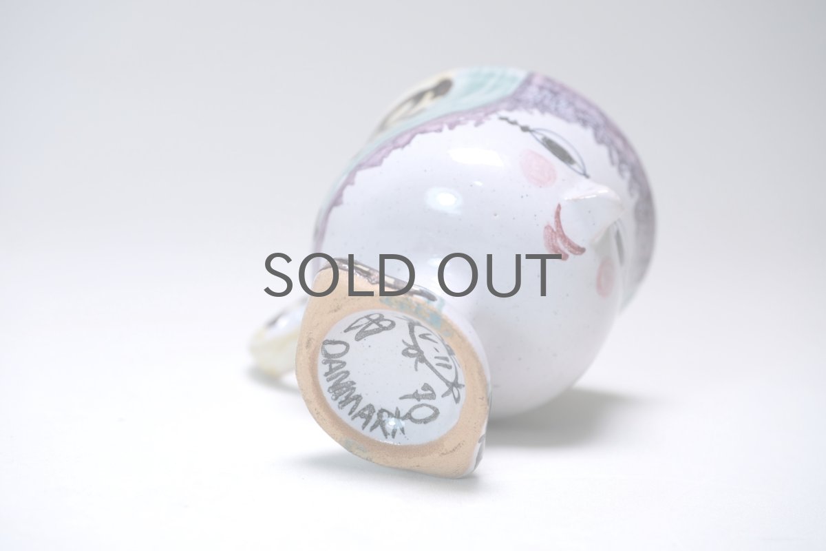 画像15:  北欧デンマーク/Bjorn Wiinblad /ビヨン・ウィンブラッド/フラワーベース/ミニ/ハットの女性 (15)