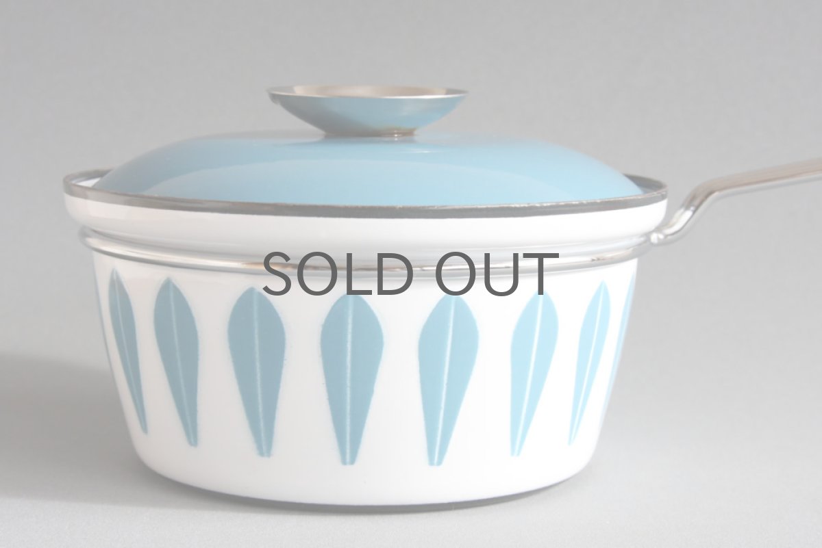 画像3: CATHERINE HOLM Lotus キャサリンホルム ロータス 18cm 片手鍋ティールブルー&ホワイト (3)
