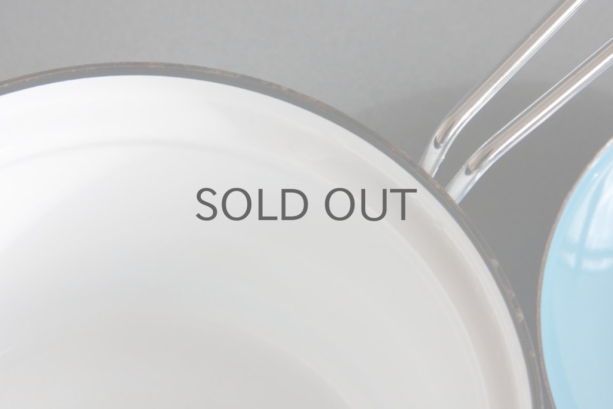 画像5: CATHERINE HOLM Lotus キャサリンホルム ロータス 18cm 片手鍋ティールブルー&ホワイト (5)