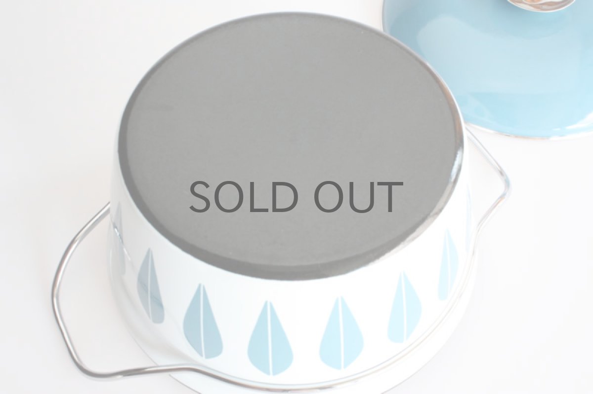 画像4: CATHERINE HOLM Lotus キャサリンホルム ロータス 両手鍋 22cm 白&ターコイズブルー (4)