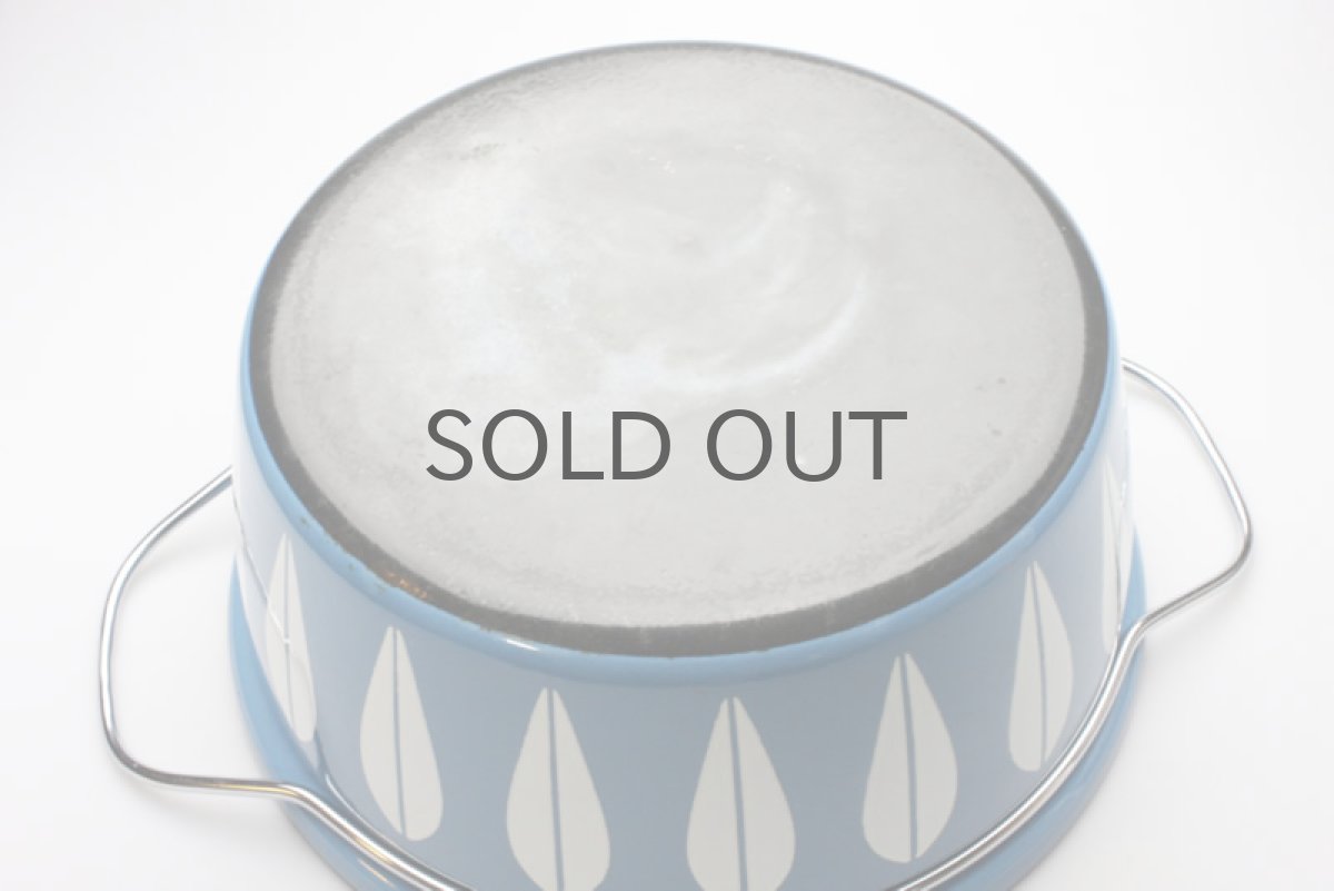 画像4:  キャサリンホルム ロータス 両手鍋特大  27cmティールブルー (4)