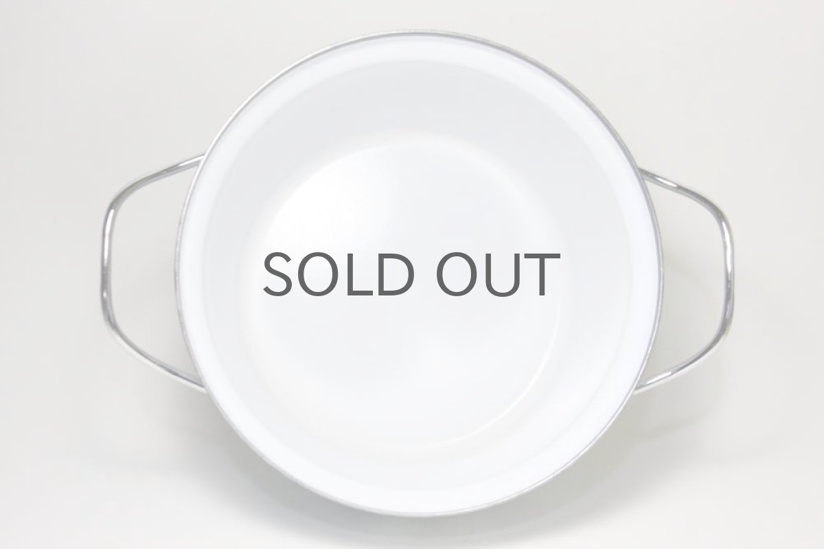 画像3: CATHERINE HOLM /Lotus /キャサリンホルム/ロータス/両手鍋22cm/白&ターコイズブルー (3)