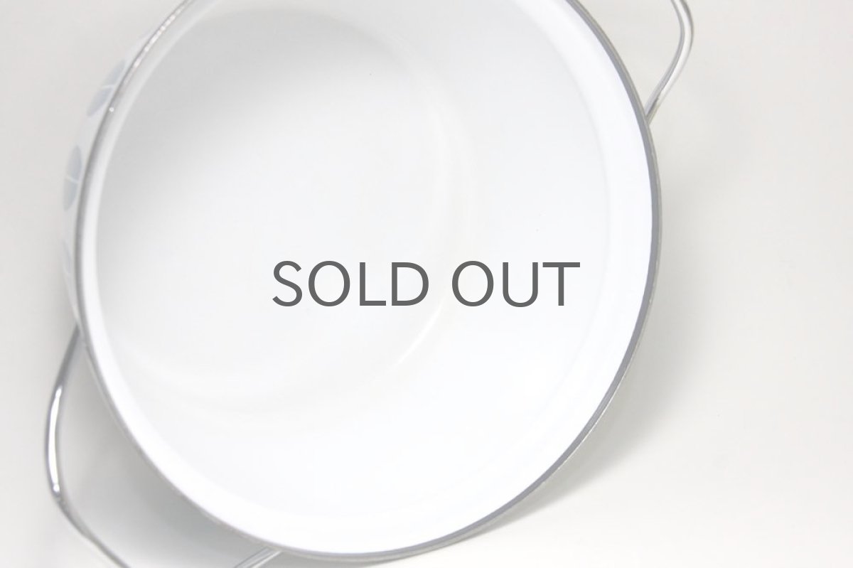 画像4: CATHERINE HOLM /Lotus /キャサリンホルム/ロータス/両手鍋22cm/白&ターコイズブルー (4)