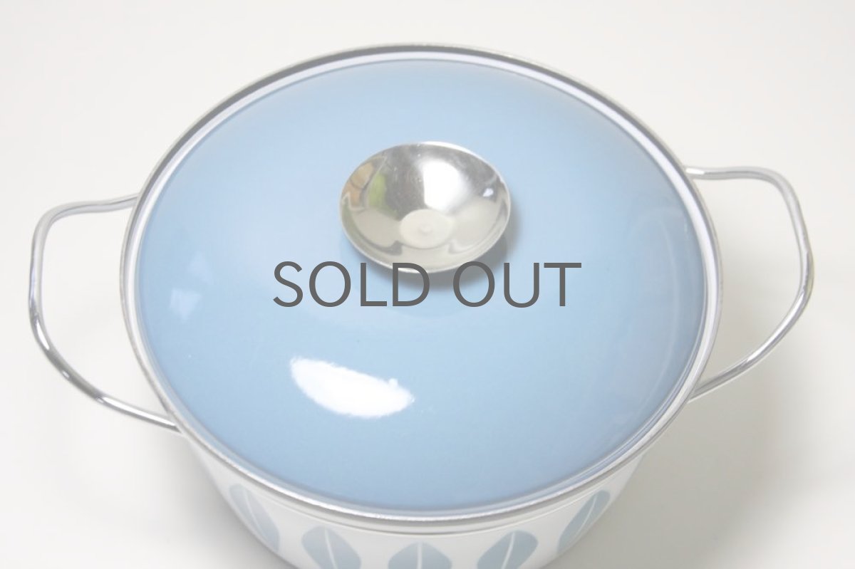 画像2: CATHERINE HOLM /Lotus /キャサリンホルム/ロータス/両手鍋22cm/白&ターコイズブルー (2)