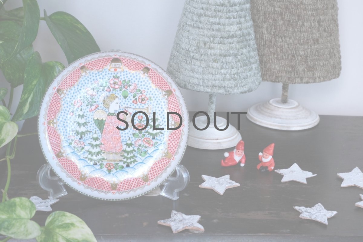 画像6: クリスマスプレート/Studio Steinbock(Steinböck)/1979年/エナメルプレート/ラッパを吹く天使 (6)