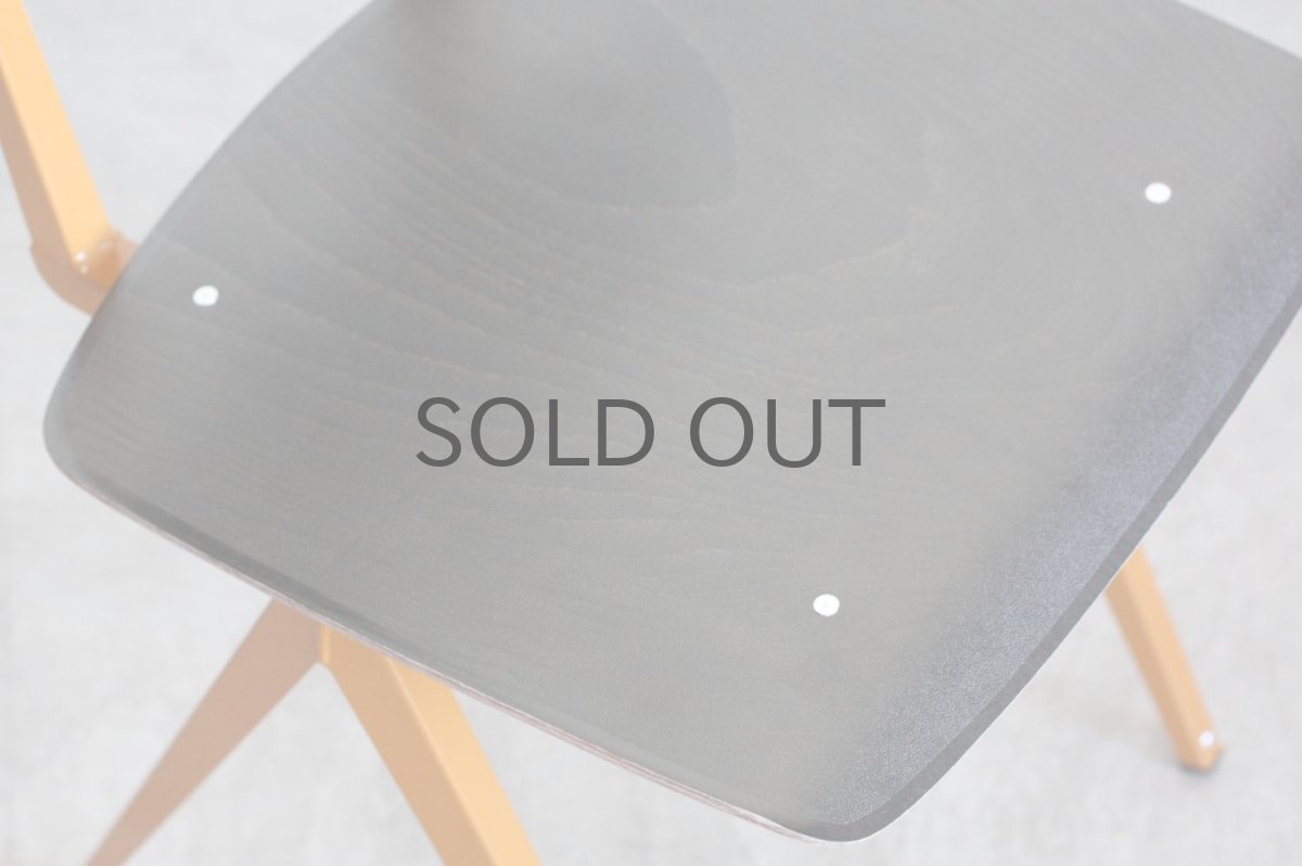 画像5: GALVANITAS/ガルファニタス/S16/インダストリアルチェア/エボニー&オーカーブラウン (5)