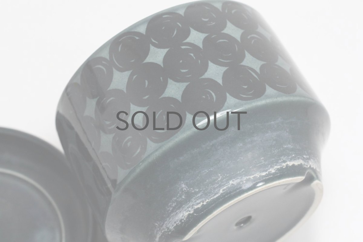 画像2: ビンテージ北欧/ARABIA/アラビア/ Gunvor Olin-Gronqvist/Richard Lindh/植物ポット/レアカラーブルーNo.2 (2)