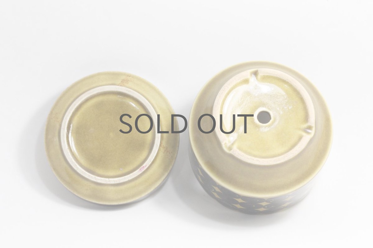 画像4: ビンテージ北欧/ARABIA/アラビア/ Gunvor Olin-Gronqvist/Richard Lindh/植物ポット/マスタード/Sサイズ (4)