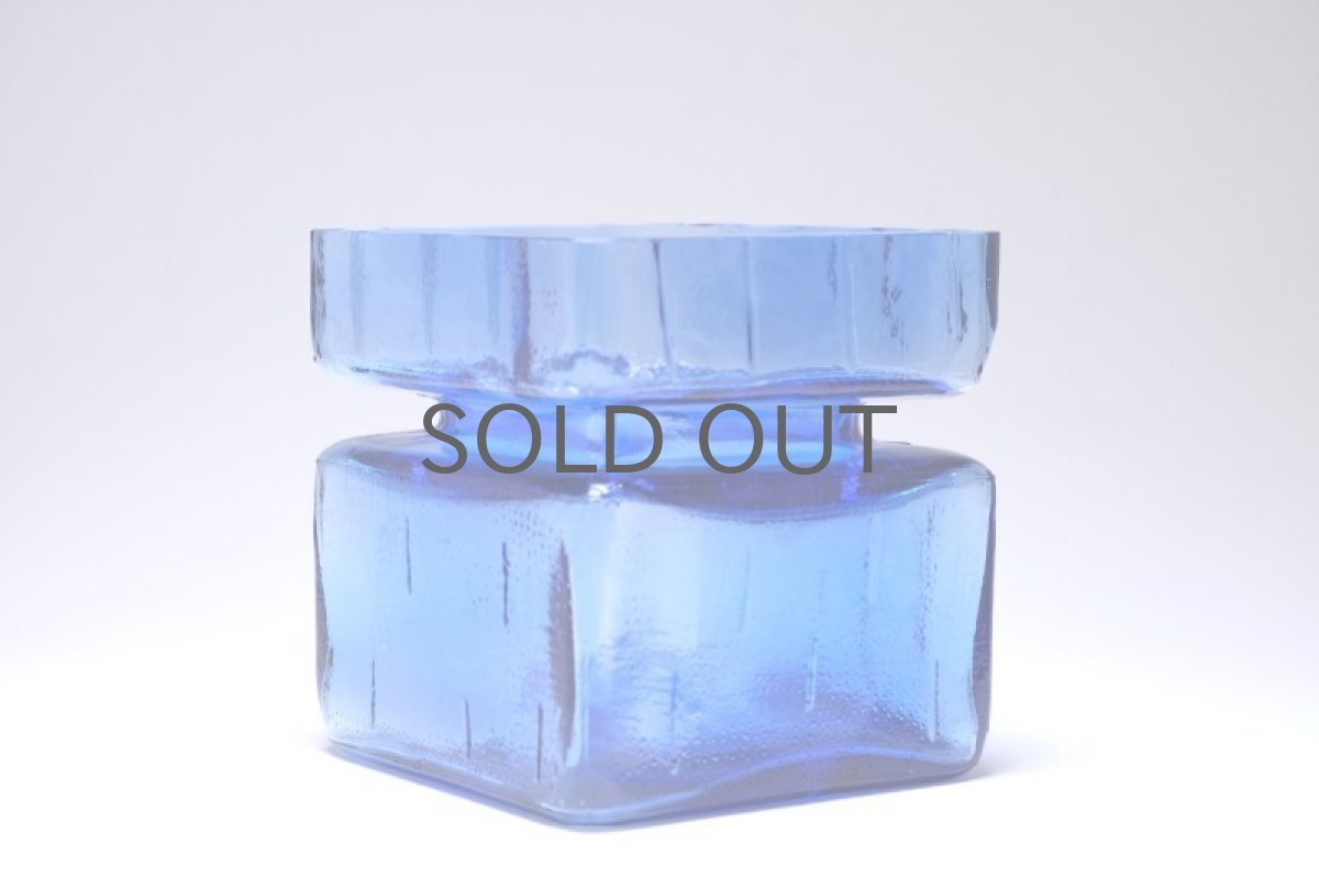 画像2: 北欧雑貨/Riihimaen Lasi/リーヒマエンラシ/Pala/パラシリーズ/花瓶/ブルー/Lサイズ/No.1 (2)