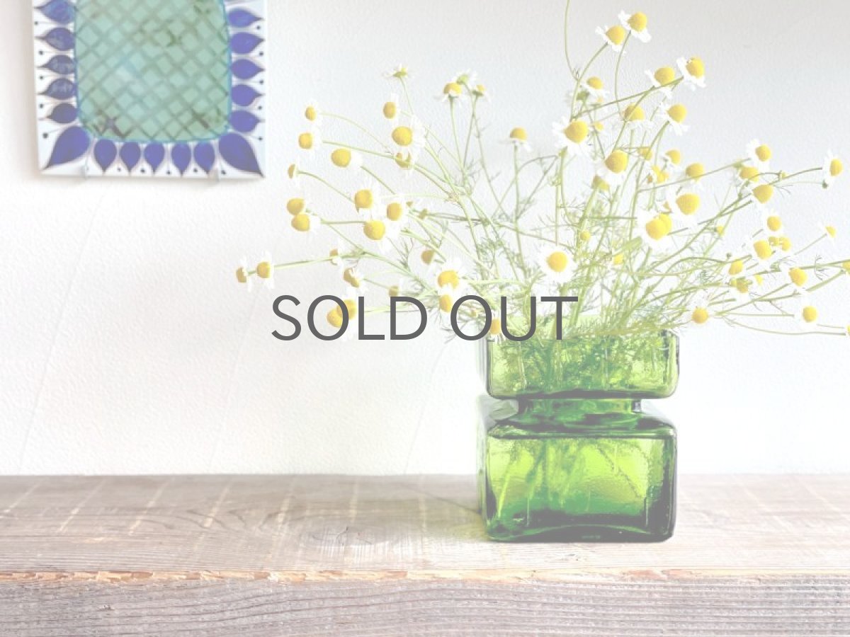 画像7: 北欧雑貨/Riihimaen Lasi/リーヒマエンラシ/Pala/パラシリーズ/花瓶/グリーン/Lサイズ/No.1 (7)