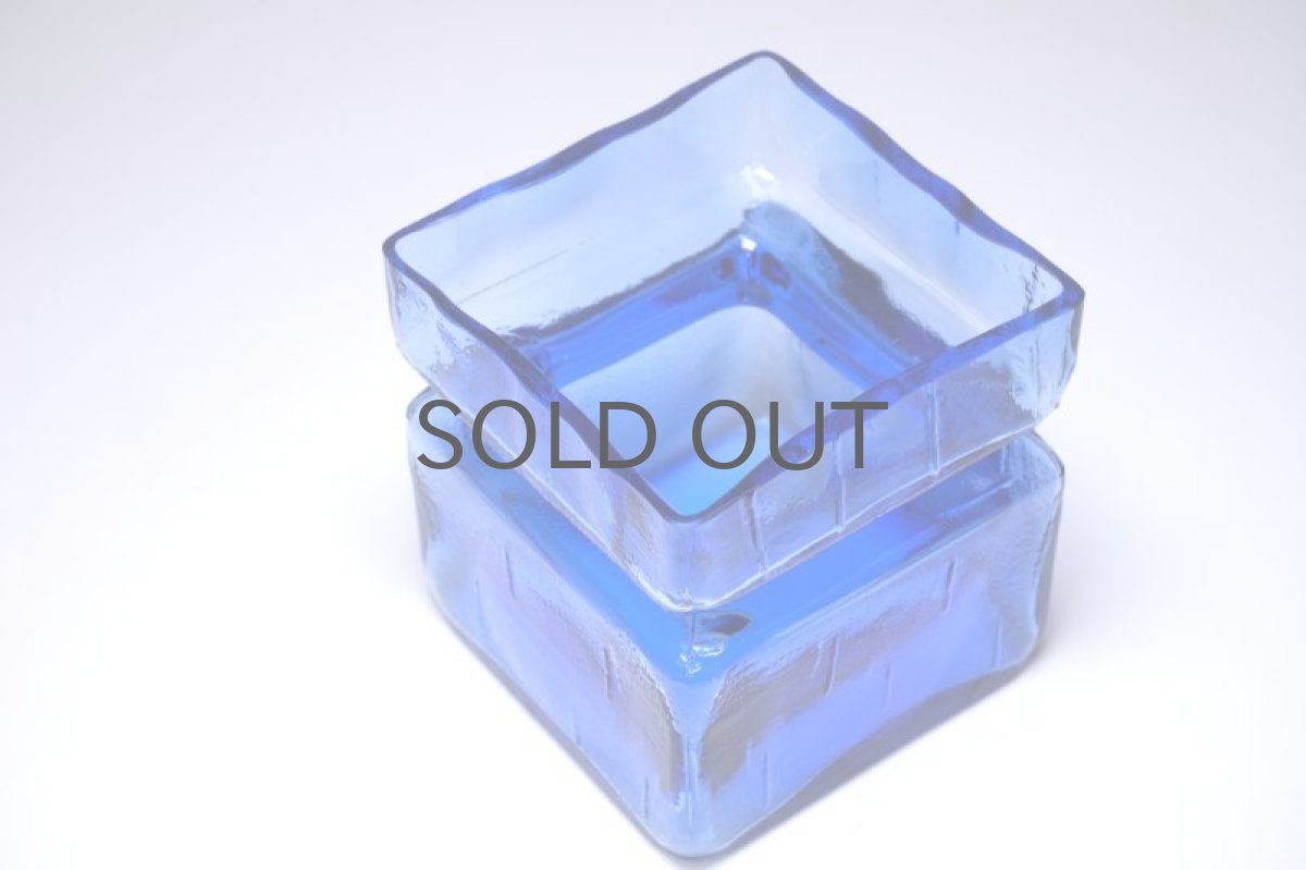 画像3: 北欧雑貨/Riihimaen Lasi/リーヒマエンラシ/Pala/パラシリーズ/花瓶/ブルー/Lサイズ/No.1 (3)