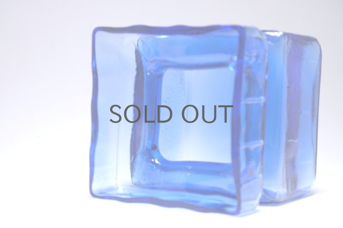 画像4: 北欧雑貨/Riihimaen Lasi/リーヒマエンラシ/Pala/パラシリーズ/花瓶/ブルー/Lサイズ/No.1 (4)