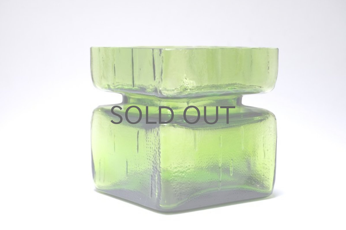 画像2: 北欧雑貨/Riihimaen Lasi/リーヒマエンラシ/Pala/パラシリーズ/花瓶/グリーン/Lサイズ/No.1 (2)