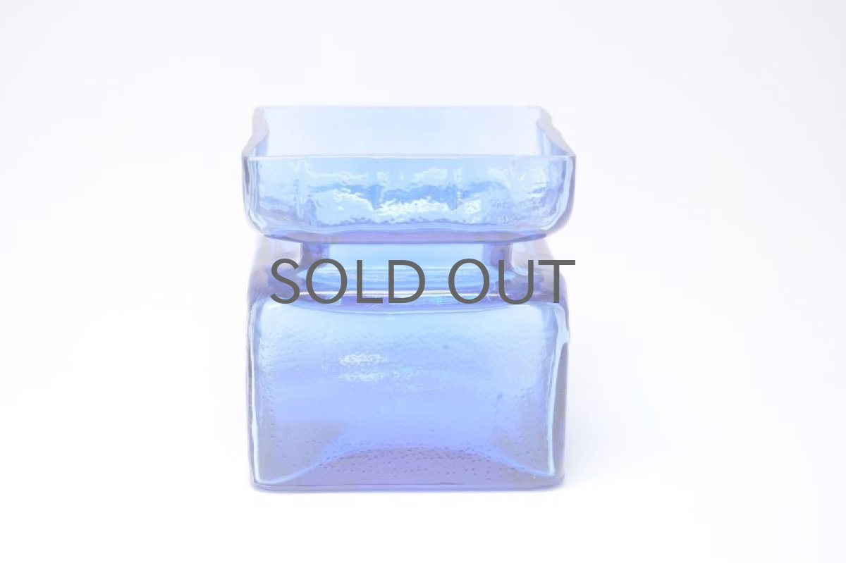 画像2: 北欧雑貨/Riihimaen Lasi/リーヒマエンラシ/Pala/パラシリーズ/花瓶/ブルー/Lサイズ (2)