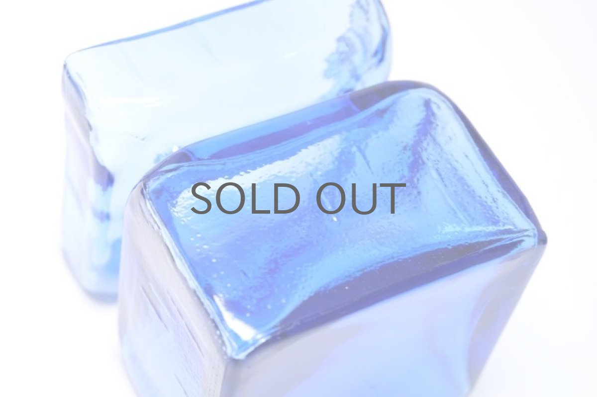 画像5: 北欧雑貨/Riihimaen Lasi/リーヒマエンラシ/Pala/パラシリーズ/花瓶/ブルー/Lサイズ (5)