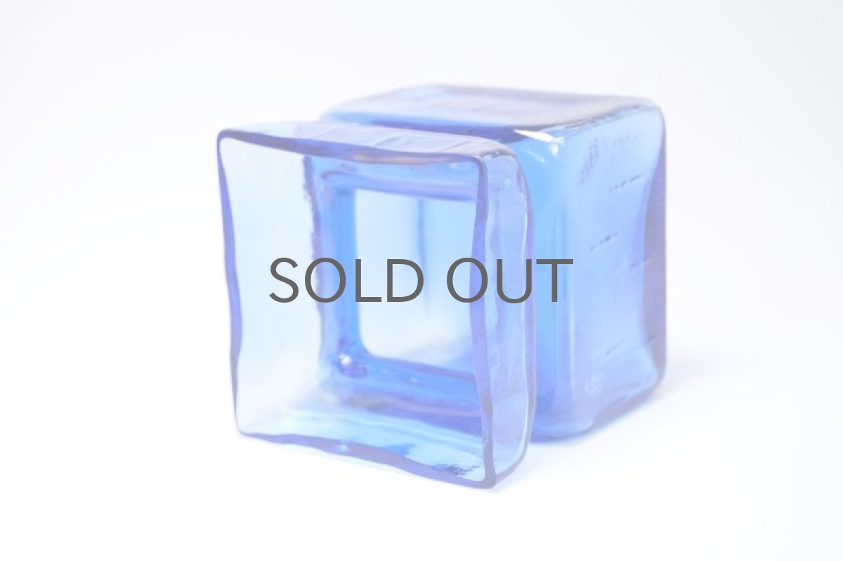 画像3: 北欧雑貨/Riihimaen Lasi/リーヒマエンラシ/Pala/パラシリーズ/花瓶/ブルー/Lサイズ (3)