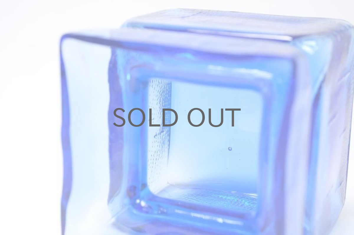 画像4: 北欧雑貨/Riihimaen Lasi/リーヒマエンラシ/Pala/パラシリーズ/花瓶/ブルー/Lサイズ (4)