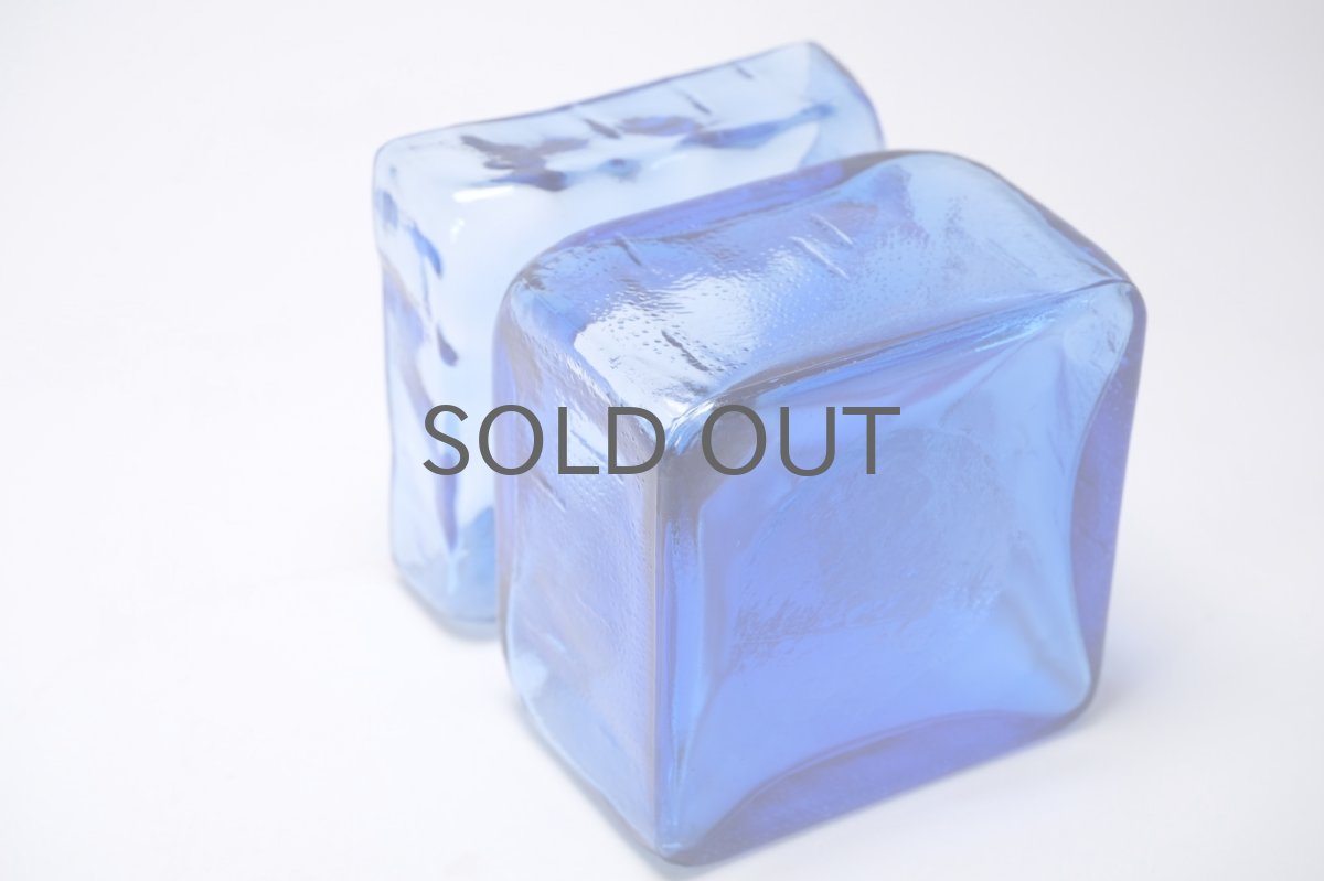 画像5: 北欧雑貨/Riihimaen Lasi/リーヒマエンラシ/Pala/パラシリーズ/花瓶/ブルー/Lサイズ (5)