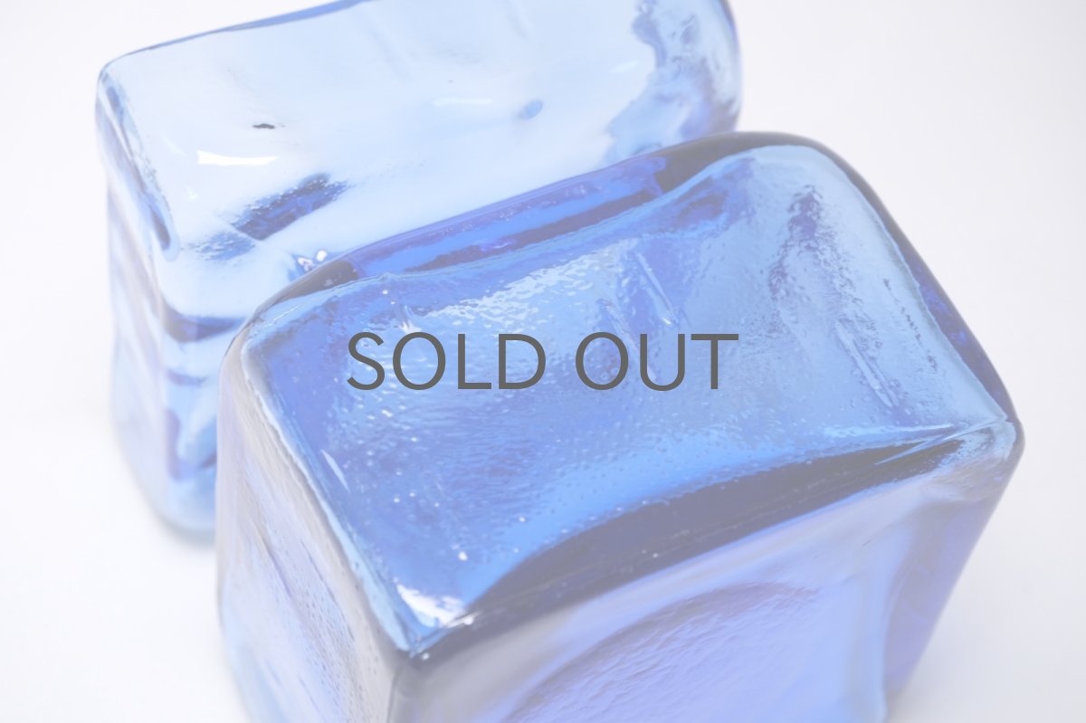 画像6: 北欧雑貨/Riihimaen Lasi/リーヒマエンラシ/Pala/パラシリーズ/花瓶/ブルー/Lサイズ (6)