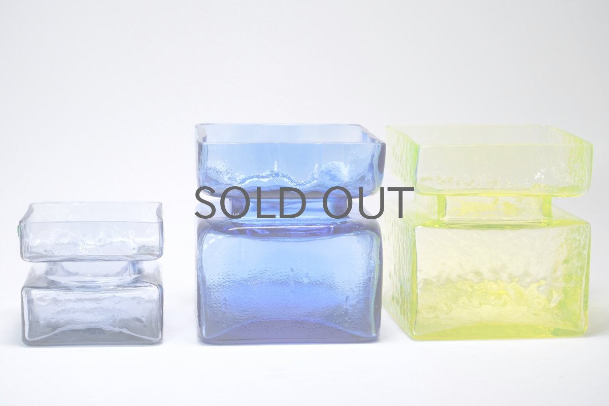 画像7: 北欧雑貨/Riihimaen Lasi/リーヒマエンラシ/Pala/パラシリーズ/花瓶/ブルー/Lサイズ (7)