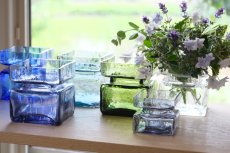 画像9: 北欧雑貨/Riihimaen Lasi/リーヒマエンラシ/Pala/パラシリーズ/花瓶/Lサイズ/ブルー (9)