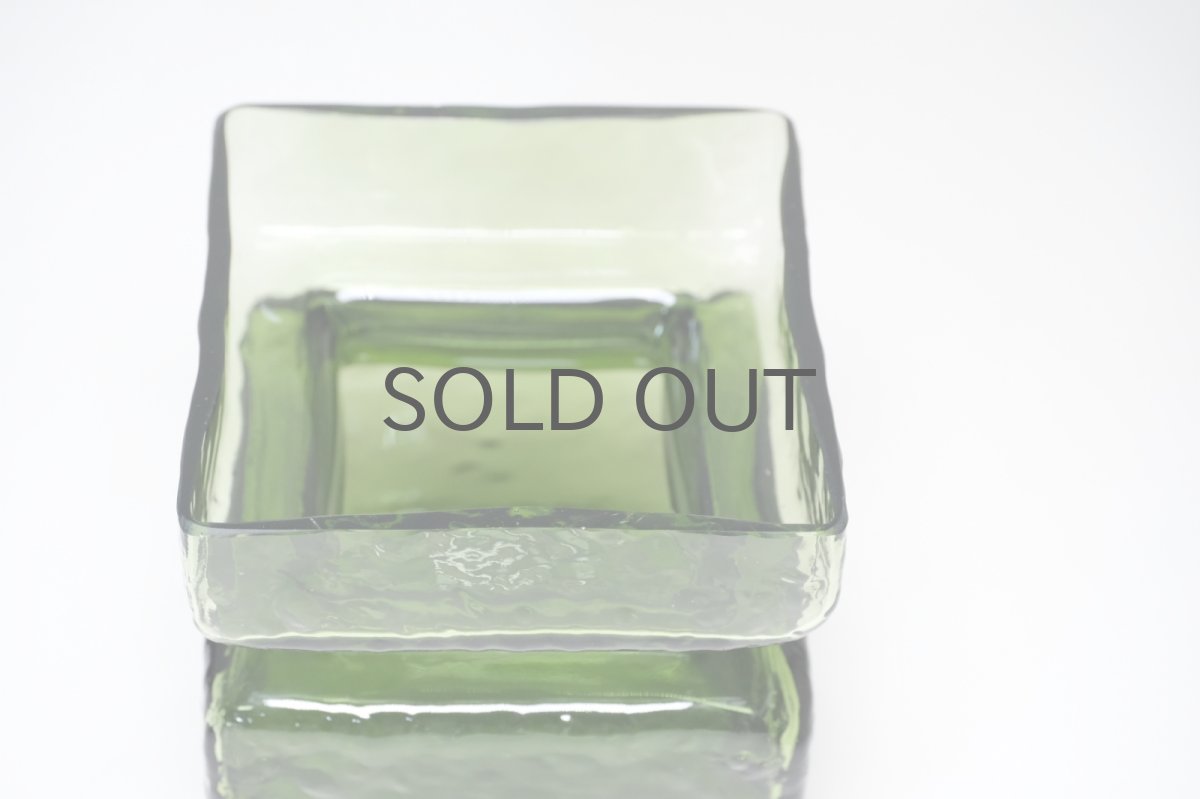 画像2: 北欧雑貨/Riihimaen Lasi/リーヒマエンラシ/Pala/パラシリーズ/花瓶/モスグリーン/Lサイズ (2)