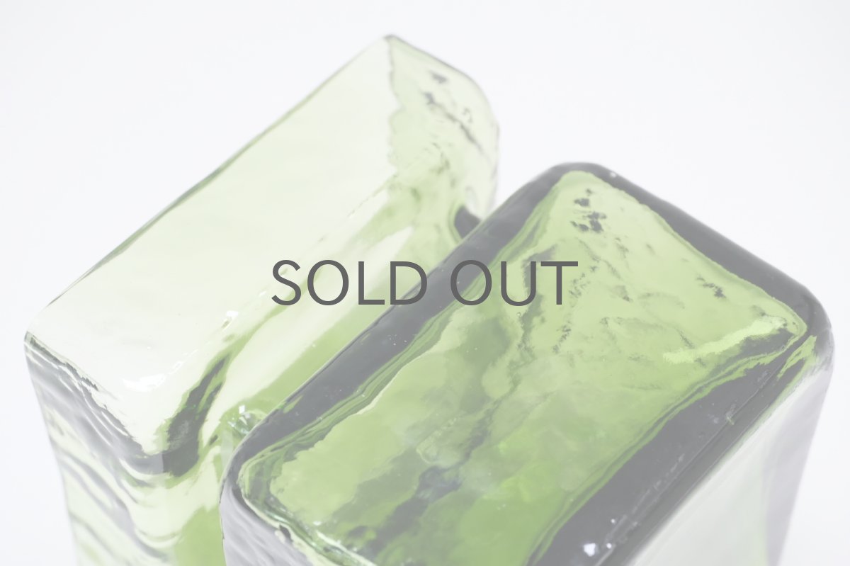 画像7: 北欧雑貨/Riihimaen Lasi/リーヒマエンラシ/Pala/パラシリーズ/花瓶/モスグリーン/Lサイズ (7)