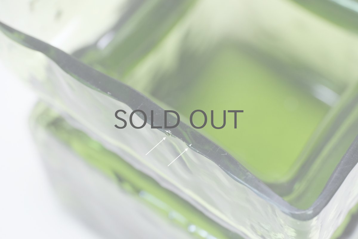 画像5: 北欧雑貨/Riihimaen Lasi/リーヒマエンラシ/Pala/パラシリーズ/花瓶/モスグリーン/Lサイズ (5)