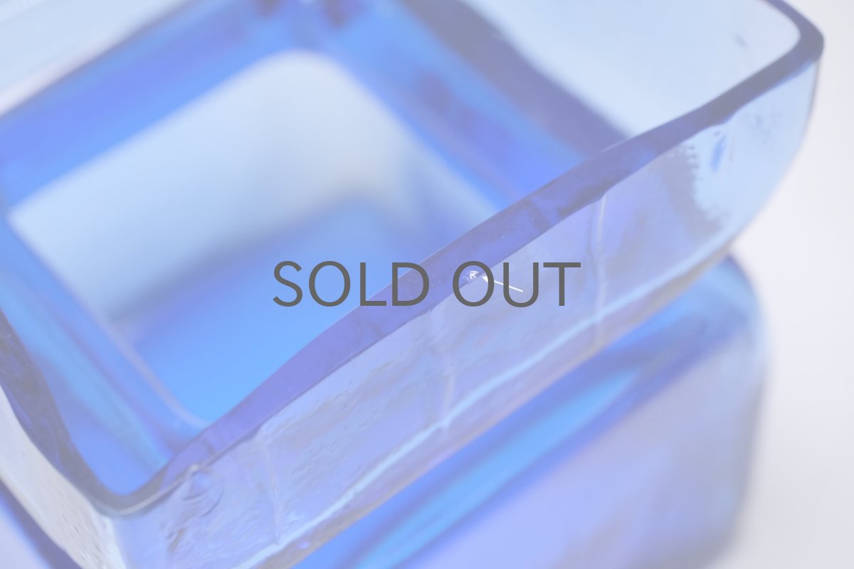 画像5: 北欧雑貨/Riihimaen Lasi/リーヒマエンラシ/Pala/パラシリーズ/花瓶/Lサイズ/ブルー (5)